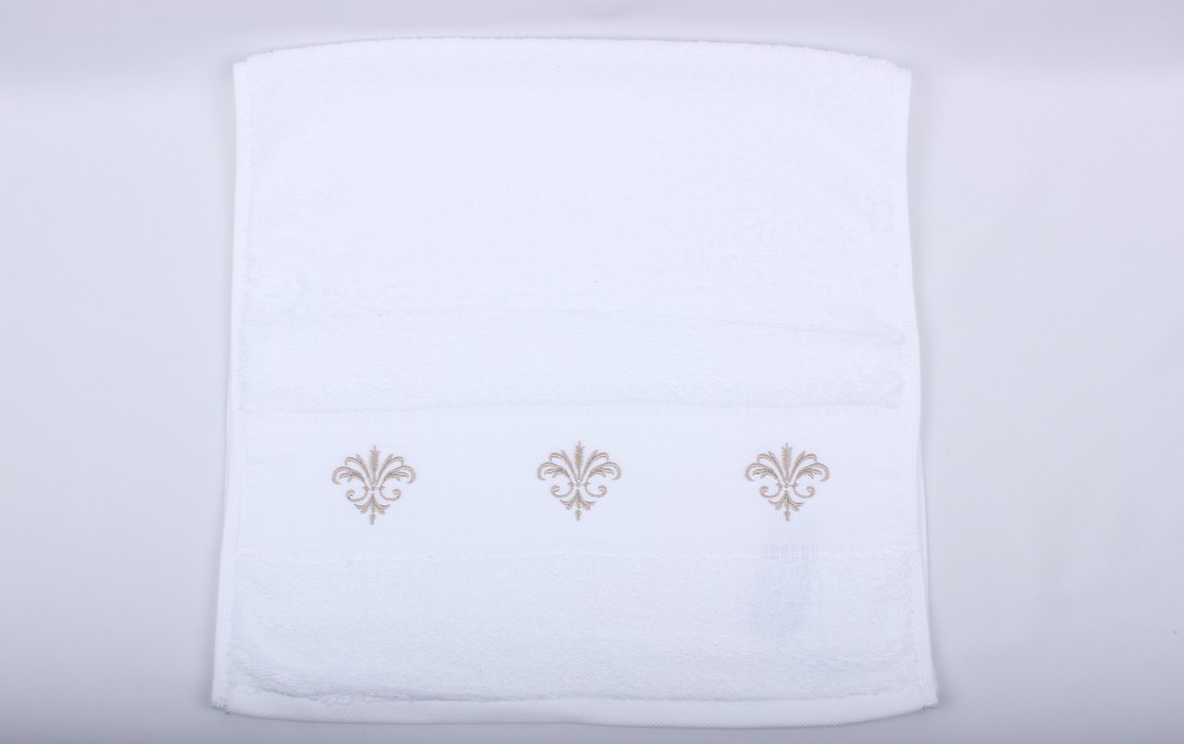 Fleur De Lis embroidered hand towel. Code: HT-FLE image 0